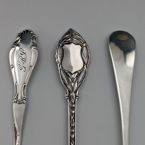 約 1900 年美國古董純銀紀念品湯匙 x6 茶匙大小總計 100 克